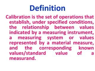 calibrate meaning in tagalog